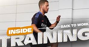 Thibaut Courtois, Eden Hazard & Fede Valverde return to Real Madrid training!