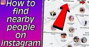 How To Find Nearby People On Instagram!