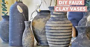 Upcycle Old Glass Vases Into Designer Dupe Ceramic Vases | Easy DIY Project | Real Simple