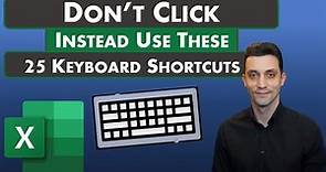 Excel Tips - 25 of the Best Keyboard Shortcuts for Excel