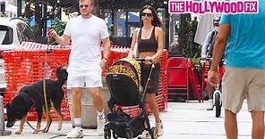 Emily Ratajkowski, Husband Sebastian Bear-McClard & Baby Sylvester Apollo Bear Go For A Walk In NY