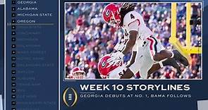 College Football Playoff rankings: Georgia, Alabama head first release