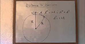 Mathgical Universe: Distance to Horizon