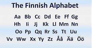 Finnish Lesson 3: The Alphabet and Pronunciation - Aakkoset ja ääntäminen