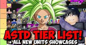 ASTD Update All Units Tier List (Toji Update) All New Units Showcased & Ranked!