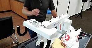 Lubricating Tin Lizzie Longarm Machine