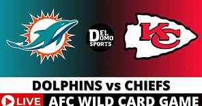 MIAMI DOLPHINS VS KANSAS CITY CHIEFS LIVE - NFL Game Score JAN 13, 2024 - AFC Wild Card Round
