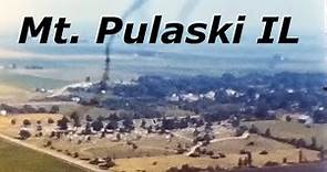 Aerial View of Mt. Pulaski IL around 1950