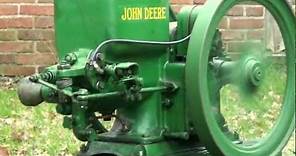 John Deere Model E 1 1/2 hp Hit and Miss engine: Start and Run