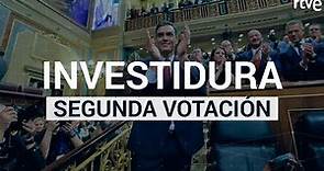 SEGUNDA VOTACIÓN DE INVESTIDURA DE PEDRO SÁNCHEZ