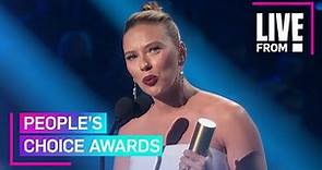 Scarlett Johansson Wins Female Movie Star Award at 2021 PCAs | People's Choice Awards