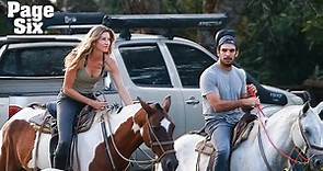 Gisele Bündchen and trainer Joaquim Valente ride horses together in Costa Rica