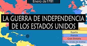 La Guerra de Independencia de los Estados Unidos - Resumen en mapas