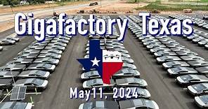 "Cybertrucks Backed Up Again" Tesla Gigafactory Texas 5/11/2024 9:29AM