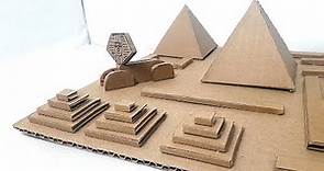 Como hacer las pirámides de Egipto en detalle con materiales caseros | hazlo tú mismo - egipcios