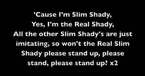 The Real Slim Shady - Eminem [Lyrics]