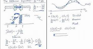 The Diffusion equation and boundary conditions