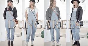 6 ways to wear dungarees | Capsule wardrobe style guides