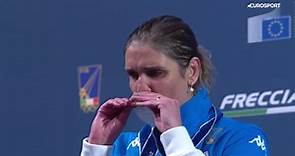 Mondiali 2023 - Arianna Errigo in lacrime sul podio: stupendo argento mondiale nel fioretto - Scherma video - Eurosport