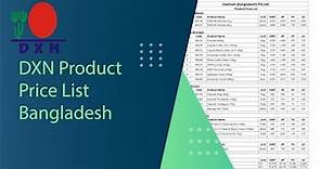 DXN Product Price List Bangladesh | DXN Product List Online