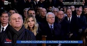 Maurizio Costanzo, l'ultimo saluto a Roma - La vita in diretta 28/02/2023