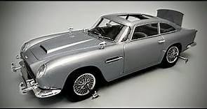 ALL NEW Aston Martin DB5 James Bond 007 Goldfinger 1/24 Scale Model Kit Build How To Assemble Paint