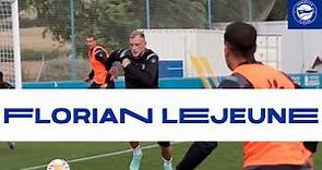 Primer entrenamiento de Florian Lejeune en la pretemporada con el Deportivo Alavés