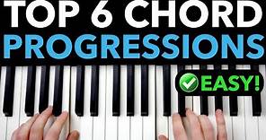 6 BEST Chord Progressions for Piano Beginners EASY