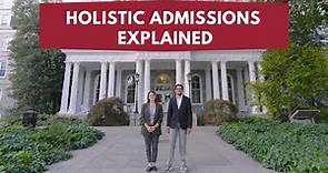 Holistic Admissions at Swarthmore College