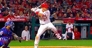 Mike Trout Slow Motion Home Run Baseball Swing Hitting Mechanics Highlights