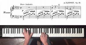 Lullaby Op.13 No.7 - A. Ilyinsky - P. Barton, FEURICH piano