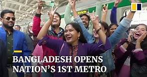 Bangladesh opens the country’s first metro rail in capital city