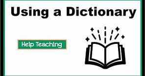 Using a Dictionary | English Vocabulary Lesson