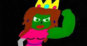 She-Hulk Transformation With Princess Peach From Super Mario(Animation) Muscle growth