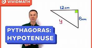 Pythagoras Theorem - Find Hypotenuse - VividMath.com