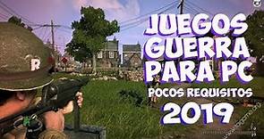 TOP 5 JUEGOS DE GUERRA PARA PC (POCOS REQUISITOS) [BUENOS GRAFICOS] 2019