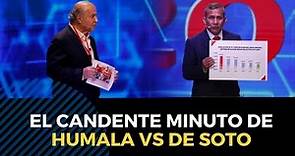 Debate presidencial JNE: Hernando de Soto y Ollanta Humala protagonizaron intercambio de palabras