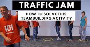 Teambuilding activity: Traffic Jam game and how to play and how to solve it