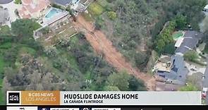 La Cañada Flintridge mudslide damages homes