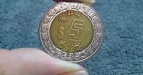 2007 Mexico 5 Pesos Coin • Values, Information, Mintage, History, and More