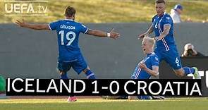 ICELAND strike late to defeat CROATIA in FIFA WORLD CUP QUALIFIER