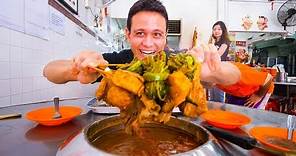 Malaysian Food in Melaka 🇲🇾 SPECIAL SATAY + Asam Pedas and Chicken Rice Balls | Malacca, Malaysia!