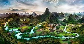 Guilin, Guangxi, China，Natural scenery，landscape，Scenic spot- Travel Video