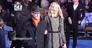 Matthew Vaughn and Claudia Schiffer at the film premiere Eddie the Eagle in London, UK