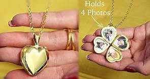 How to Open a Gold Heart Locket Necklace with 4 Photos