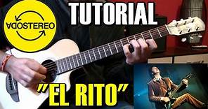 Como tocar "El rito" Soda Stereo Tutorial Guitarra Completo Acordes Rasgueo Arpegio Arreglos Punteo