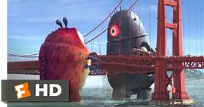 Monsters vs. Aliens (2009) - Golden Gate Grapple Scene (5/10) | Movieclips