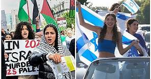 Manifestazioni pro e contro Palestina e Israele nel mondo