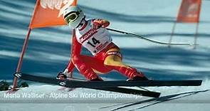 Maria Walliser downhill gold (WCS Crans Montana 1987)