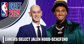 The Los Angeles Lakers select Jalen Hood-Schifino with No. 17 overall pick | 2023 NBA Draft